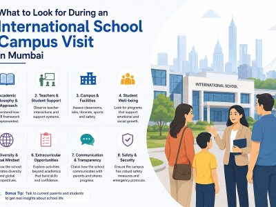 International School Campus Visit in Mumbai